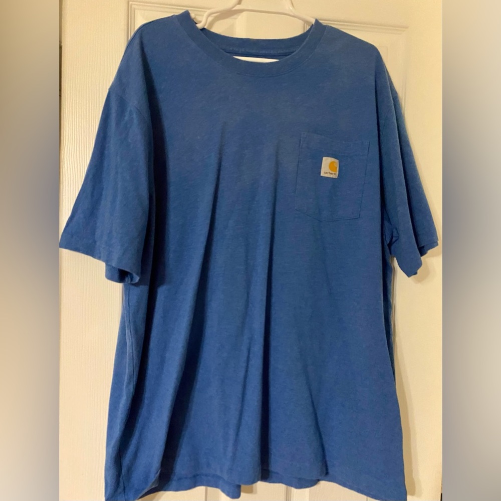 XL Carhartt Loose Fit Short Sleeve Pocket T-shirt, Blue